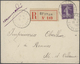 Delcampe - 26428 Frankreich: 1910/50 (ca.), Sammlung Von Ca. 335 Einschreibe-Briefen, Sehr Spezialisiert Mit Vielen T - Oblitérés