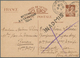 26439 Frankreich: 1940/1943, INADMISSIBLE MAIL, Interesting Lot With 14 Covers/cards Showing Various Hands - Oblitérés