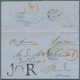 Delcampe - 26638 Großbritannien - Vorphilatelie: 1769/1850, Nice Lot Of 207 Covers With Grat Variety Of Cancellations - ...-1840 Préphilatélie