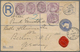 26690 Großbritannien: 1862/1950, Small But Useful Lot Of About 50 Letters And Stationery Envelopes Includi - Autres & Non Classés