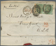 26691 Großbritannien: 1863/1866, Assortment Of 28 Fronts/large Fragments Addressed To New York, Franked Wi - Autres & Non Classés