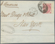 26699 Großbritannien: 1870/1872, Assortment Of 73 Fronts Addressed To New York, Franked With 76 Copies Of - Autres & Non Classés