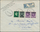 26778 Britische Post In Marokko: 1921/1953 Ca., Group Of 7 Covers Comprising Registered Mail From Casablan - Autres & Non Classés