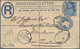 26793 Großbritannien - Ganzsachen: 1893/1901 (ca.), Attractive Group With Six Uprated Registered Letters A - 1840 Enveloppes Mulready