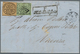 26901 Italien - Altitalienische Staaten: Kirchenstaat: 1853/1857, Group Of Five Lettersheets Bearing Frank - Etats Pontificaux