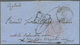 26913 Italien: 1818/1860, Interesting Lot Of Ca. 23 Folded Letters Abroad With Many TRANSIT-handstamps, Mo - Marcophilie