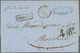 26913 Italien: 1818/1860, Interesting Lot Of Ca. 23 Folded Letters Abroad With Many TRANSIT-handstamps, Mo - Marcophilie