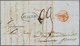 Delcampe - 26913 Italien: 1818/1860, Interesting Lot Of Ca. 23 Folded Letters Abroad With Many TRANSIT-handstamps, Mo - Marcophilie