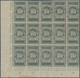 26978 Italien: 1921, 600th Death Anniversary Of Dante, 15c. Grey, Not Issued Stamp, Marginal Block Of 20 A - Marcophilie
