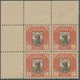 27128 Karelien: 1922. Definitives Issue. Lot With 1 Complete Sheet Of 50 Stamps "3m Pale-blue/black" (one - Lettres & Documents