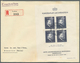 Delcampe - 27209 Liechtenstein: 1936/1958, Lot Von Zehn Briefen/Karten, Dabei MiNr. 149/50 Auf Zeppelin-FDC, Bl. 2 Au - Lettres & Documents