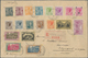 27357 Monaco: 1890/1960 (ca): 62 Covers And Postal Stationary, E.g. Airmails, Registered Letters, Reimbour - Neufs