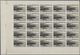 27367 Monaco: 1948/1949, Pictorial Definitives Complete Set Of 13 In IMPERFORATE Blocks Of 25 From Lower M - Neufs