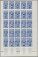 27367 Monaco: 1948/1949, Pictorial Definitives Complete Set Of 13 In IMPERFORATE Blocks Of 25 From Lower M - Neufs