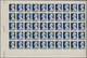 27369 Monaco: 1948/1949, Prince Louis II. Definitives Complete Set Of Ten In IMPERFORATE Blocks Of 50 (thr - Neufs