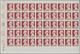 27369 Monaco: 1948/1949, Prince Louis II. Definitives Complete Set Of Ten In IMPERFORATE Blocks Of 50 (thr - Neufs