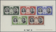 27376 Monaco: 1956, Royal Wedding, Presentation Book Comprising A Mint And A Used Set, Both Bloc Specieux - Ungebraucht