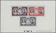 27376 Monaco: 1956, Royal Wedding, Presentation Book Comprising A Mint And A Used Set, Both Bloc Specieux - Ungebraucht