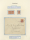 Delcampe - 27459 Niederlande: 1924/1941, Comprehensive Specialized Collection Of Definitive Stamps On Exhibition Page - Lettres & Documents