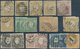 27755 Portugal: 1855/1893, Lot Of 40 Stamps, Varied Condition, Incl. Three Unused Copies 1870 120r. Blue P - Lettres & Documents
