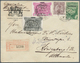 27766 Portugal: 1911/1913, Lot Of Five Better Registered Covers (single Lots) With Attractive Fankings, Ni - Lettres & Documents