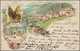 28054 Schweiz: 1892-1903 Destination SÜDAMERIKA: Drei Ganzsachenkarten (10 Rp.) Und Eine Ansichtskarte (Li - Neufs
