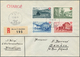 Delcampe - 28080 Schweiz: 1912-1962 (meist): Umfangreiche Kollektion Von Rund 230 Briefen, Postkarten Und FDCs, Dabei - Neufs