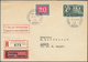28095 Schweiz: 1938/1962, Lot Von 15 Briefen, Dabei Zwei R-Briefe Je Mit Pro Juventute-Block 1937, Pro Pat - Neufs