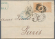 28249 Spanien: 1860/1880, Lot With 8 Franked Covers To Paris France, Comprising Mostly Single Frankings 12 - Oblitérés