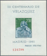 28283 Spanien: 1961, VELAZQUEZ Set Of Four Miniature Sheets In A Lot With About 120 Complete Sets, Mint Ne - Oblitérés