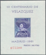 28283 Spanien: 1961, VELAZQUEZ Set Of Four Miniature Sheets In A Lot With About 120 Complete Sets, Mint Ne - Oblitérés