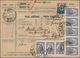 28449 Ungarn: 1927/1928, Group Of 10 Franked Parcel-cards To USA, Comprising Many Items With High Franking - Lettres & Documents