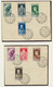 28489 Vatikan: 1933/1950, Petty Collection Of Covers/cards And Stamps On Piece, Comprising E.g. 1933 Defin - Lettres & Documents