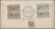 Delcampe - 28525 Zypern: 1916/1932, KGV, Assortment Of 43 Commercial Covers To Foreign Destinations (plus Five Fronts - Autres & Non Classés