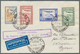 Delcampe - 28527 Zypern: 1932/1946, Lot Of Six Cyprus-related Airmail Covers With Corresponding Endorsement And Cache - Autres & Non Classés