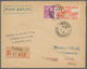 Delcampe - 28527 Zypern: 1932/1946, Lot Of Six Cyprus-related Airmail Covers With Corresponding Endorsement And Cache - Autres & Non Classés