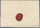 17000 Baden - Vorphilatelie: 1780, De DURLACH, Schwarzgrauer L1 Auf Gesiegeltem Faltbrief Mit Handschriftl - Prephilately