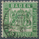 17031 Baden - Marken Und Briefe: 1862, 18 Kr. Wappen Lebhaftgrün, Gest. Mit Leichter Zähnungsunregelmäßigk - Other & Unclassified