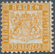 17032 Baden - Marken Und Briefe: 1862, Wappen 30 Kr. In A-Farbe Gelborange, Gut Gezähnte Und Nahezu Postfr - Andere & Zonder Classificatie