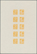 17238 Bayern - Besonderheiten: 1920, Abschiedsausgabe PROBEDRUCKBLATT Mit Zehn Werten 15 Pf. 'Pflügender L - Andere & Zonder Classificatie