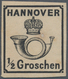 17310 Hannover - Marken Und Briefe: 1860, 1/2 Gr. Rosa Gummierung, Ungebraucht Mit Falzspuren, Allseits Vo - Hannover