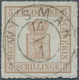 17337 Mecklenburg-Schwerin - Marken Und Briefe: 1864, 5 S Orangebraun, Markenformat 23,5x23 Mm, Geripptes - Mecklenburg-Schwerin