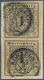 17511 Württemberg - Marken Und Briefe: 1851 Ziffern 1 Kr. Schwarz Auf Graugelbem Seidenpapier, Senkrechtes - Other & Unclassified