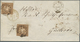 17537 Württemberg - Marken Und Briefe: 1857, Zweimal 1 Kr. Ockerbraun (sepia) Mit Seidenfaden Auf Dreifach - Sonstige & Ohne Zuordnung
