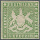 17539 Württemberg - Marken Und Briefe: 1857, Wappen 6 Kr. Grün Mit Seidenfaden, Farbfrische Ungebrauchte M - Other & Unclassified