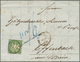 17542 Württemberg - Marken Und Briefe: 1857, Wappenausgabe 6 Kr. Giftgrün Mit Seidenfaden Auf Unterfrankie - Other & Unclassified
