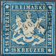 17551 Württemberg - Marken Und Briefe: 1857, Wappen 18 Kr. In B-Farbe Dunkelblau Mit Seidenfaden, Für Dies - Other & Unclassified