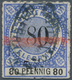 17659 Württemberg - Telegrafenmarken: 1875, Telegrafenmarke 80 Pf. Ultramarin/schwarz Sauber Durchstochen - Other & Unclassified