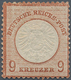 17856 Deutsches Reich - Brustschild: 1872, Großer Schild 9 Kr. Rötlichbraun Ungebraucht Mit Originalgummi - Unused Stamps