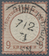 17858 Deutsches Reich - Brustschild: 1872, 9 Kr. Rotbraun Großes Brustschild In Der Seltenen Farbe B, Saub - Unused Stamps